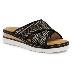 Rieker Γυναίκες Παντόφλες 679A5-00 Μαύρο Μαύρο