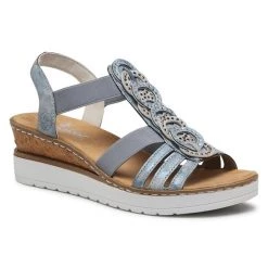 Rieker Γυναίκες Σανδάλια V38H8-12 Μπλε Μπλε