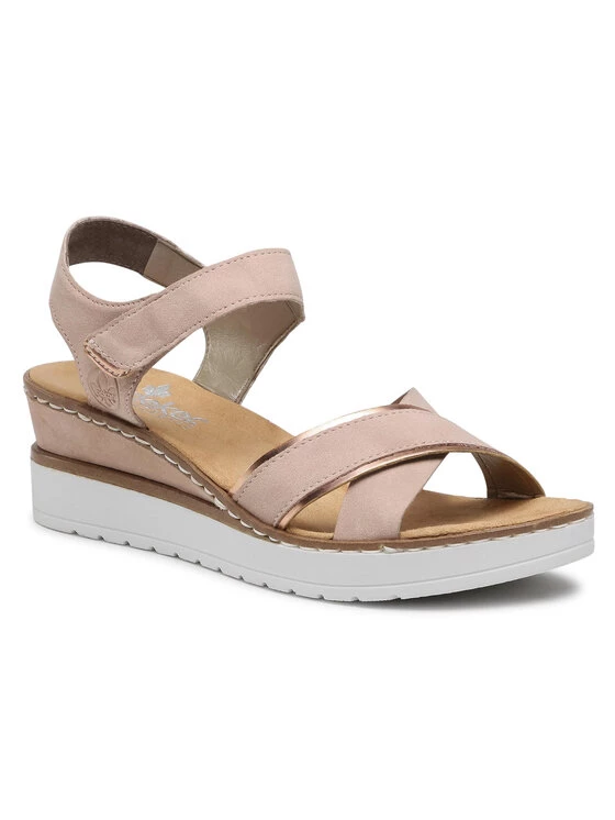 Rieker Γυναίκες Σανδάλια V38G9-31 Ροζ Ροζ 3 Rieker Γυναίκες Σανδάλια V38G9-31 Ροζ Ροζ