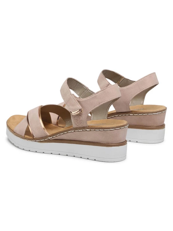 Rieker Γυναίκες Σανδάλια V38G9-31 Ροζ Ροζ 5 Rieker Γυναίκες Σανδάλια V38G9-31 Ροζ Ροζ - Image 3