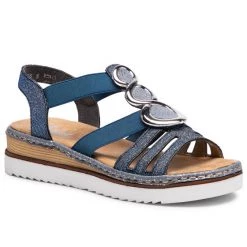 Rieker Γυναίκες Σανδάλια 679L4-15 Σκούρο μπλε Σκούρο μπλε