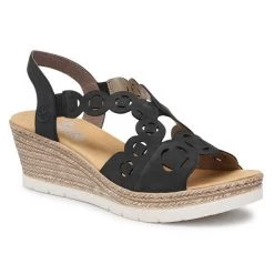 Rieker Γυναίκες Σανδάλια 61976-14 Σκούρο μπλε Σκούρο μπλε