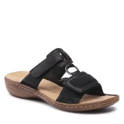 Rieker Γυναίκες Παντόφλες 608N9-00VE Μαύρο Μαύρο