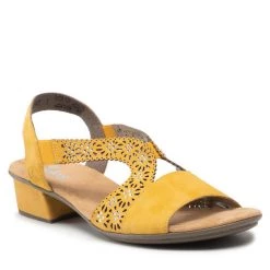 Rieker Γυναίκες Σανδάλια V6216-68 Κίτρινο Κίτρινο