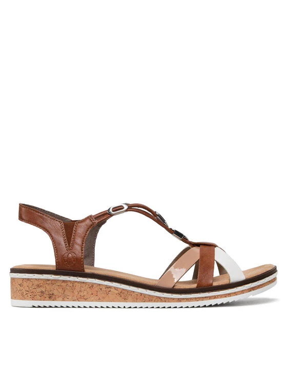 Rieker Γυναίκες Σανδάλια V3657-81 Καφέ Καφέ 4 Rieker Γυναίκες Σανδάλια V3657-81 Καφέ Καφέ - Image 2