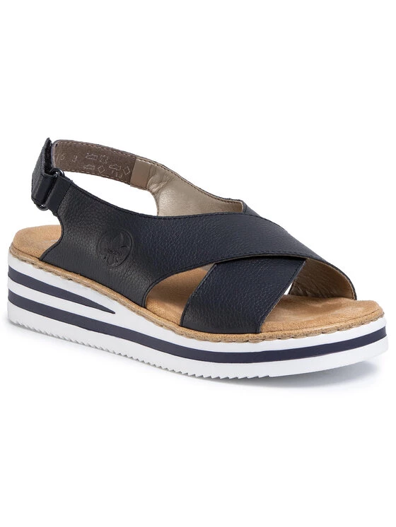 Rieker Γυναίκες Σανδάλια V0271-14 Σκούρο μπλε Σκούρο μπλε 3 Rieker Γυναίκες Σανδάλια V0271-14 Σκούρο μπλε Σκούρο μπλε