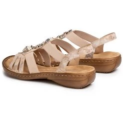 Rieker Γυναίκες Σανδάλια 60855-31 Μπεζ Μπεζ -Rieker Εκπτώσεις unnamed file 4807