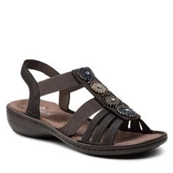 Rieker Γυναίκες Σανδάλια 608G9-45 Γκρι Γκρι