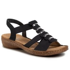 Rieker Γυναίκες Σανδάλια 62850-14 Σκούρο μπλε Σκούρο μπλε