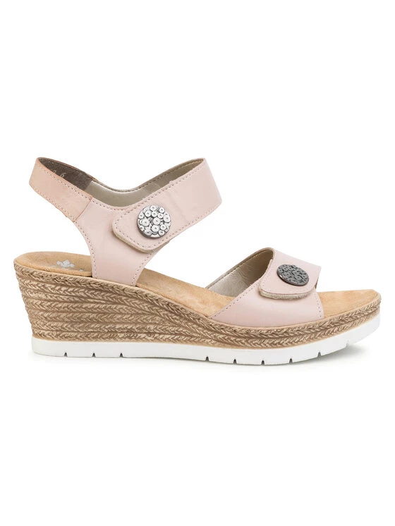 Rieker Γυναίκες Σανδάλια 619B9-31 Ροζ Ροζ 4 Rieker Γυναίκες Σανδάλια 619B9-31 Ροζ Ροζ - Image 2