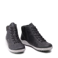 Rieker Γυναίκες Biker Μποτάκια Μποτάκια L7543-00 Μαύρο Μαύρο -Rieker Εκπτώσεις unnamed file 652