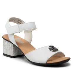 Rieker Γυναίκες Σανδάλια 64682-80 Λευκό Λευκό
