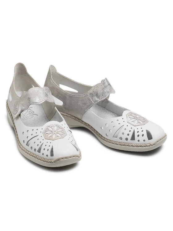 Rieker Γυναίκες Κλειστά Παπούτσια Κλειστά παπούτσια 41368-80 Λευκό Λευκό 7 Rieker Γυναίκες Κλειστά Παπούτσια Κλειστά παπούτσια 41368-80 Λευκό Λευκό - Image 5