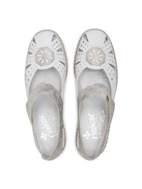 Rieker Γυναίκες Κλειστά Παπούτσια Κλειστά παπούτσια 41368-80 Λευκό Λευκό 8 Rieker Γυναίκες Κλειστά Παπούτσια Κλειστά παπούτσια 41368-80 Λευκό Λευκό - Image 6