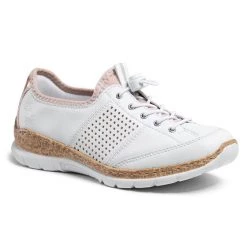 Rieker Γυναίκες Κλειστά Παπούτσια Αθλητικά N42G8-80 Λευκό Λευκό